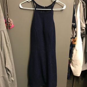 Sparkly navy blue dress size small